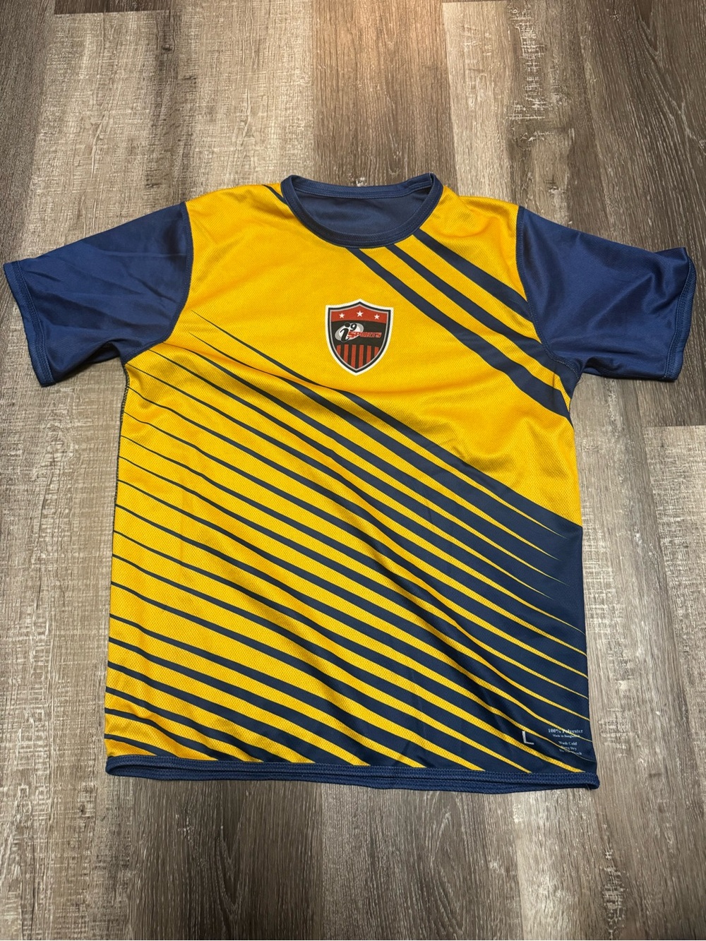 Kids' Navy & Red Athletic Jersey Top - Picture 6 of 6
